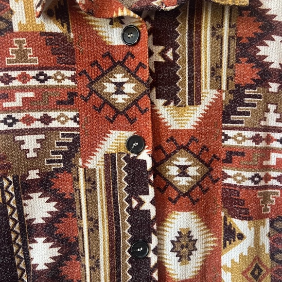 Zenana Outfitters Multicolor Patterned Jacket - Picture 3 of 3
